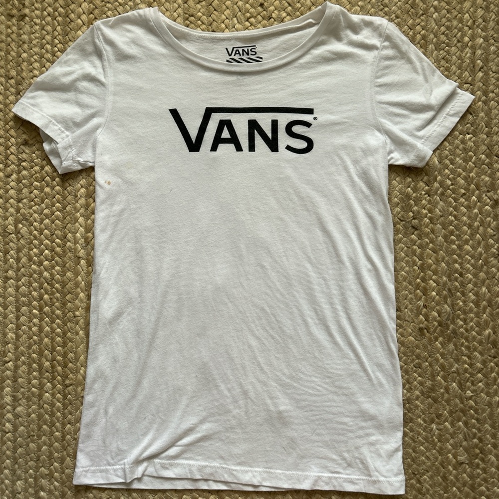Vans White Graphic Tee